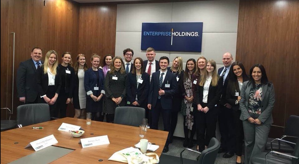 Undergraduates in Enterprise conference room