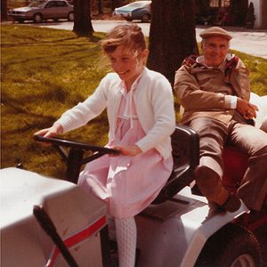 Chrissy with her grandfather, Enterprise founder Jack Taylor